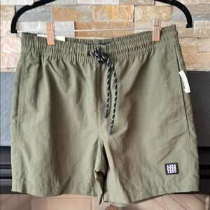 American Eagle Green Kickback Shorts